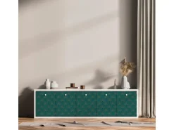 AS-Creation AS Creation Tapete Pop Up Panel Selbstklebend Retro 250 x 52 cm Petrol-Gold FSC®
