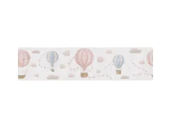 AS-Creation A.S. Creation Vlies-Bordüre Ballons 5 m x 0,13 m Beige-Rosa-Blau FSC®
