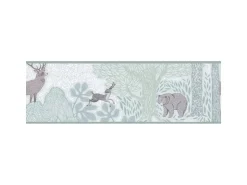AS-Creation A.S. Creation Vlies-Bordüre Waldtiere 5 m x 0,17 m Grün-Weiß-Braun FSC®* Bordüren
