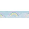 AS-Creation A.S. Creation Vlies-Bordüre Wolken Regenbogen 5 m x 0,13 m Bunt-Blau-Weiß FSC®* Bordüren