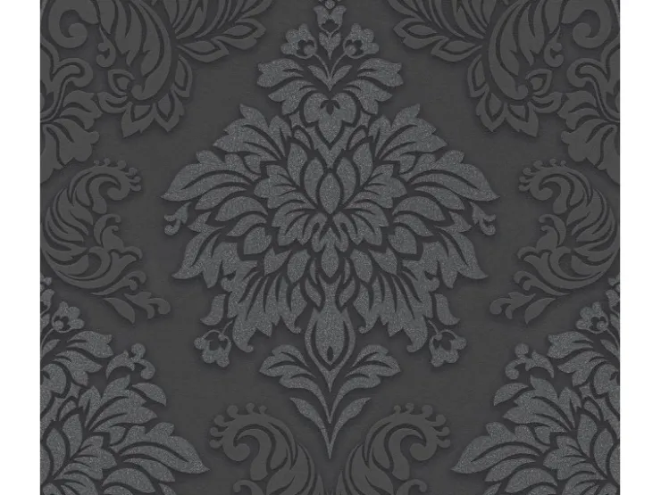 AS-Creation A.S. Creation Vliestapete Metropolitan Stories Lizzy London Damask Schwarz FSC®