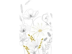 AS-Creation Fototapete Vlies Blumen Weiß-Grau