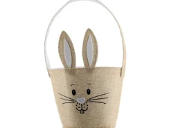 Aufbewahrungskorb Hase Ø 15 cm x 27 cm Braun* Ostern