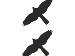 Aufkleber "Kontur Vögel'' 2er-Set 6,5 cm x 7 cm PVC-Folie* Vasen