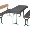 Gardamo Auflagen Festzeltgarnitur 3tlg Bezug Baumwolle-Polyester Grau