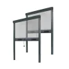 Avosdim Insektenschutzrollo 2er Set Aluminium 80cm x 130cm Anthrazitgrau