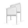 Avosdim Insektenschutzrollo 2er Set Aluminium 80cm x 130cm Weiß* Insektenschutz