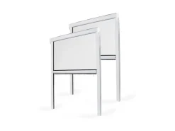 Avosdim Insektenschutzrollo 2er Set Aluminium 80cm x 130cm Weiß* Insektenschutz