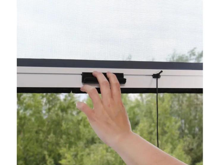 Avosdim Insektenschutzrollo 2er Set Aluminium 80cm x 130cm Weiß* Insektenschutz