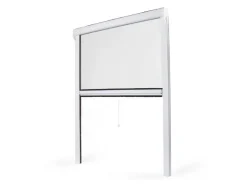 Avosdim Insektenschutzrollo für Fenster PVC 80cm x 130cm Weiß* Insektenschutz