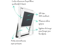 Avosdim Verdunkelungsrollo Weiber Rahmen Für Velux SK08 Anthrazitgraues* Raffrollos