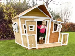 AXI Lisa Spielhaus Braun - Weiß 193 x 220 x 174 cm* Leitern