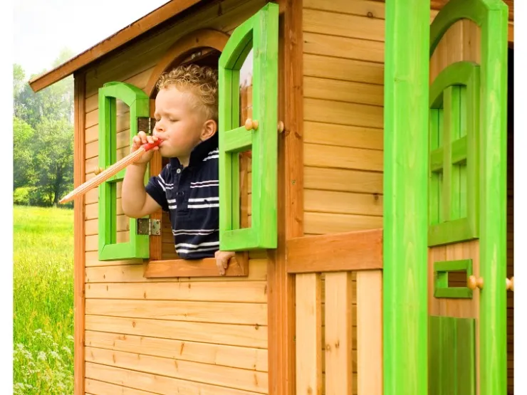 AXI Spielhaus Marc mit Leiter, Rutsche und Sandkasten* Leitern