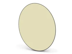 Banjado Magnettafel Rund Größe 47cm Magnetwand Schwarz Aus Metall Magnetpinnwand Pinnwand Motiv Beige