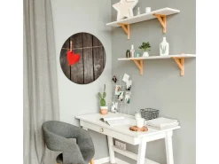 Banjado Magnettafel Rund Größe 47cm Magnetwand Schwarz Aus Metall Magnetpinnwand Pinnwand Motiv Kurznachricht
