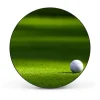 Banjado Magnettafel Rund Größe 47cm Magnetwand Schwarz Aus Metall Magnetpinnwand Pinnwand Motiv Einsamer Golfball* Pinnwände