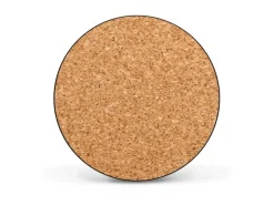 Banjado Magnettafel Rund Größe 47cm Magnetwand Schwarz Aus Metall Magnetpinnwand Pinnwand Motiv Kork* Pinnwände