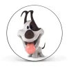 Banjado Magnettafel Rund Größe 47cm Magnetwand Schwarz Aus Metall Magnetpinnwand Pinnwand Motiv Comic-Hund* Pinnwände