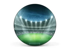 Banjado Magnettafel Rund Größe 47cm Magnetwand Schwarz Aus Metall Magnetpinnwand Pinnwand Motiv Arena* Pinnwände