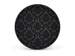 Banjado Magnettafel Rund Größe 47cm Magnetwand Schwarz Aus Metall Magnetpinnwand Pinnwand Motiv Black Deluxe* Pinnwände
