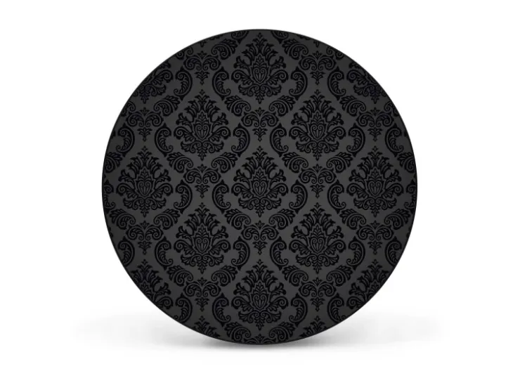 Banjado Magnettafel Rund Größe 47cm Magnetwand Schwarz Aus Metall Magnetpinnwand Pinnwand Motiv Black Deluxe* Pinnwände