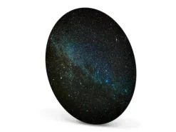 Banjado Magnettafel Rund Größe 47cm Magnetwand Schwarz Aus Metall Magnetpinnwand Pinnwand Motiv Nachthimmel* Pinnwände