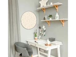 Banjado Magnettafel Rund Größe 47cm Magnetwand Schwarz Aus Metall Magnetpinnwand Pinnwand Motiv Herzen Bunt