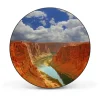Banjado Magnettafel Rund Größe 47cm Magnetwand Schwarz Aus Metall Magnetpinnwand Pinnwand Motiv Grand Canyon* Pinnwände