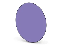 Banjado Magnettafel Rund Größe 47cm Magnetwand Schwarz Aus Metall Magnetpinnwand Pinnwand Motiv Lavendel
