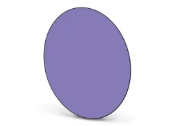 Banjado Magnettafel Rund Größe 47cm Magnetwand Schwarz Aus Metall Magnetpinnwand Pinnwand Motiv Lavendel