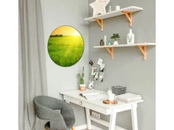 Banjado Magnettafel Rund Größe 47cm Magnetwand Schwarz Aus Metall Magnetpinnwand Pinnwand Motiv Guten Morgen 2
