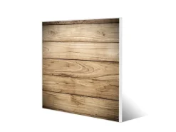 Banjado Magnettafel 50x50cm Magnetwand Weiß Aus Metall Magnetpinnwand Pinnwand Inkl. 4 Magnete Motiv Holzplanken* Pinnwände