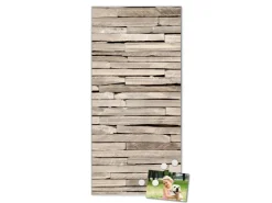 Banjado Magnettafel 37x78cm Magnetwand Silber Aus Metall Magnetpinnwand Pinnwand Inkl. 4 Magnete Motiv Steinplatten