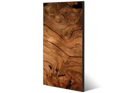 Banjado Magnettafel 37x78cm Magnetwand Schwarz Aus Metall Magnetpinnwand Pinnwand Inkl. 4 Magnete Motiv Trockenes Holz* Pinnwände