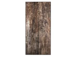 Banjado Magnettafel 37x78cm Magnetwand Schwarz Aus Metall Magnetpinnwand Pinnwand Inkl. 4 Magnete Motiv Altes Holz* Wanddekoration|Pinnwände