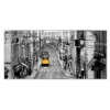 Banjado Magnettafel 78x37cm Magnetwand Silber Aus Metall Magnetpinnwand Pinnwand Inkl. 4 Magnete Motiv Lissabon* Pinnwände