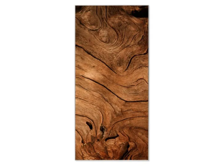 Banjado Magnettafel 37x78cm Magnetwand Silber Aus Metall Magnetpinnwand Pinnwand Inkl. 4 Magnete Motiv Trockenes Holz* Pinnwände