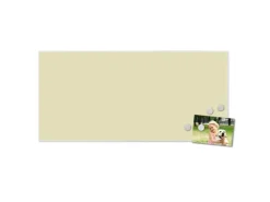 Banjado Magnettafel 78x37cm Magnetwand Weiß Aus Metall Magnetpinnwand Pinnwand Inkl. 4 Magnete Motiv Beige