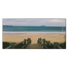 Banjado Magnettafel 78x37cm Magnetwand Schwarz Aus Metall Magnetpinnwand Pinnwand Inkl. 4 Magnete Motiv Zum Strand* Pinnwände