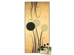 Banjado Magnettafel 37x78cm Magnetwand Schwarz Aus Metall Magnetpinnwand Pinnwand Inkl. 4 Magnete Motiv Zwiebel Vintage
