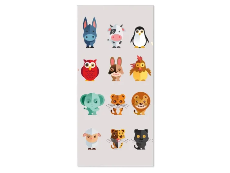 Banjado Magnettafel 37x78cm Magnetwand Weiß Aus Metall Magnetpinnwand Pinnwand Inkl. 4 Magnete Motiv Freunde* Pinnwände