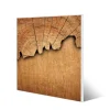 Banjado Magnettafel 50x50cm Magnetwand Weiß Aus Metall Magnetpinnwand Pinnwand Inkl. 4 Magnete Motiv Holz* Pinnwände