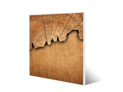 Banjado Magnettafel 50x50cm Magnetwand Weiß Aus Metall Magnetpinnwand Pinnwand Inkl. 4 Magnete Motiv Holz* Pinnwände