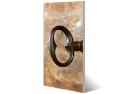 Banjado Magnettafel 37x78cm Magnetwand Silber Aus Metall Magnetpinnwand Pinnwand Inkl. 4 Magnete Motiv Schlüssel