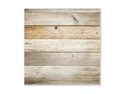 Banjado Magnettafel 50x50cm Magnetwand Weiß Aus Metall Magnetpinnwand Pinnwand Inkl. 4 Magnete Motiv Graues Holz* Pinnwände