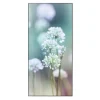 Banjado Magnettafel 37x78cm Magnetwand Schwarz Aus Metall Magnetpinnwand Pinnwand Inkl. 4 Magnete Motiv Lauchblüte* Pinnwände