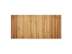 Banjado Magnettafel 78x37cm Magnetwand Weiß Aus Metall Magnetpinnwand Pinnwand Inkl. 4 Magnete Motiv Bambusholz* Wanddekoration|Pinnwände