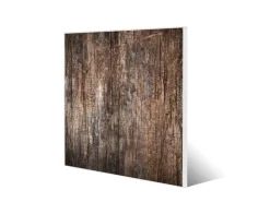 Banjado Magnettafel 50x50cm Magnetwand Weiß Aus Metall Magnetpinnwand Pinnwand Inkl. 4 Magnete Motiv Altes Holz* Pinnwände