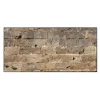 Banjado Magnettafel 78x37cm Magnetwand Schwarz Aus Metall Magnetpinnwand Pinnwand Inkl. 4 Magnete Motiv Steinwand Antik