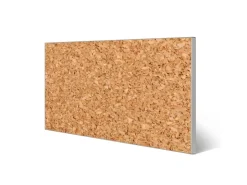 Banjado Magnettafel 78x37cm Magnetwand Silber Aus Metall Magnetpinnwand Pinnwand Inkl. 4 Magnete Motiv Kork* Pinnwände